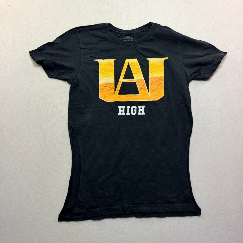 My Hero Academia T-Shirt Mens Small Black Good U.A. High School Anime Graphic